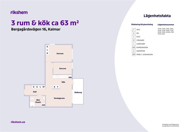 Bergagårdsvägen 16 i Kalmar
