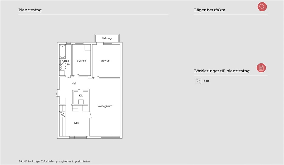 Lägenhet på Två Systrars Väg 22B i Kalmar