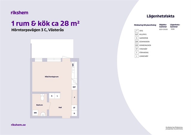 Hörntorpsvägen 3 C i Västerås