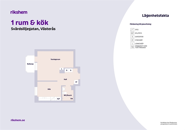 Svärdsliljegatan 1 B i Västerås