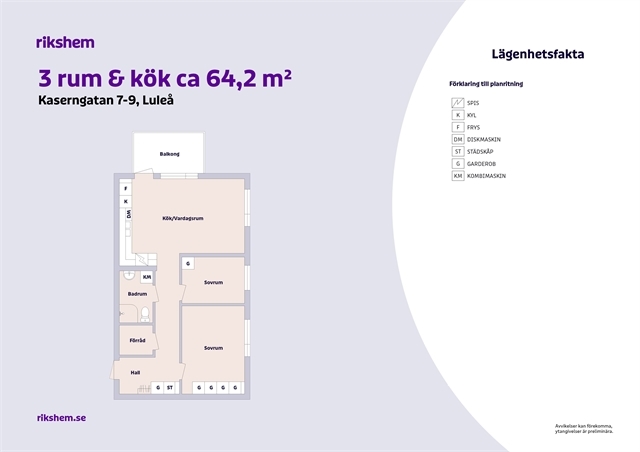 Kaserngatan 7 i Luleå