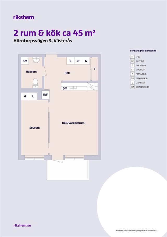Hörntorpsvägen 3 E i Västerås