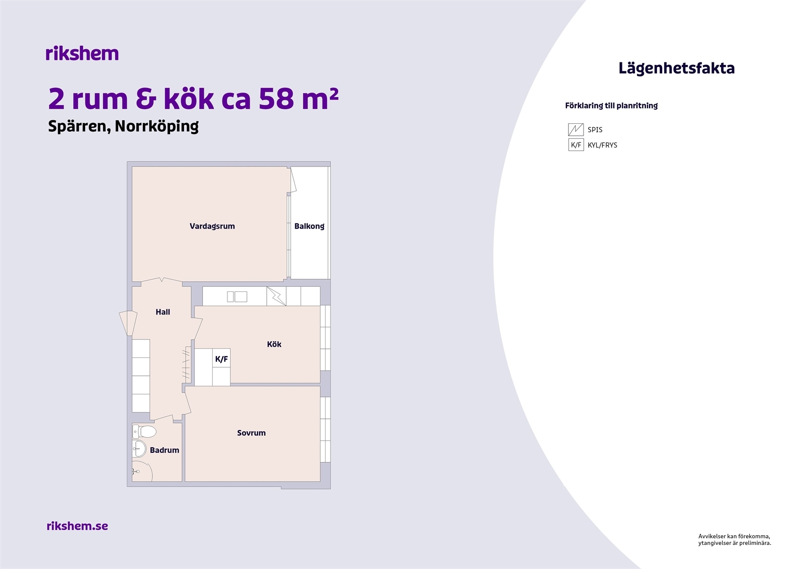 Hyreslägenhet på Hyvlaregatan 4 i Norrköping