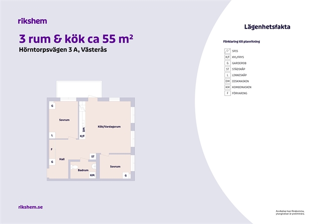 Hörntorpsvägen 3 A i Västerås
